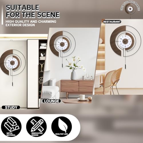Large Wall Clocks for Living Room, Silent Non-Ticking Quartz Battery Operated - Image 5