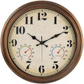 45MinST 16 Inch Bronze Vintage Large Indoor/Outdoor Waterproof Wall Clock by 45MinST