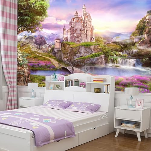 Children's Room Castle Peel-and-Stick Wall Mural 96"x137" - Image 3