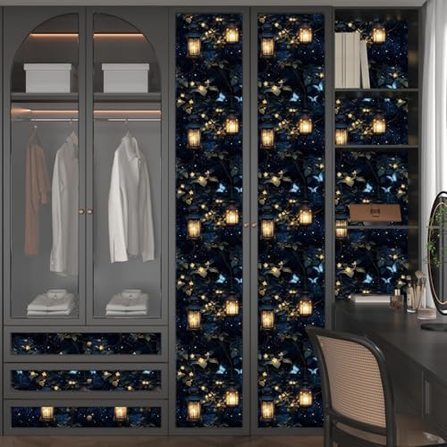 Laatse Dark Floral Black Forest Wallpaper Peel and Stick 17.5''x393'' - Image 5