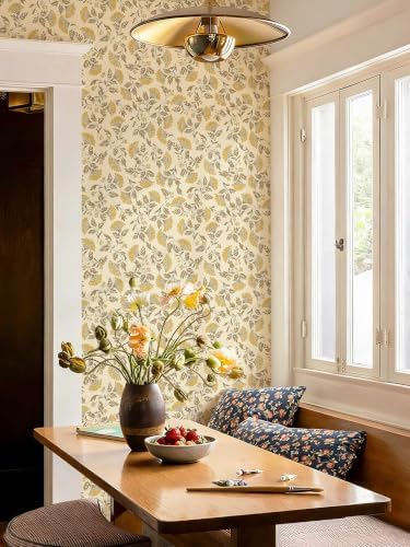 Dimoon Vintage Peel and Stick Wallpaper Floral Contact Paper Farmhouse - Image 3