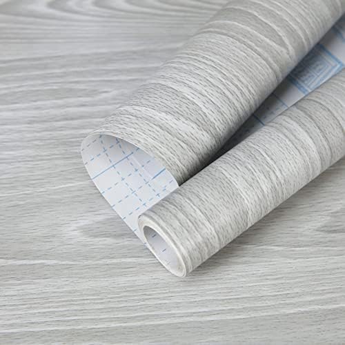Grey Wood Contact Paper Waterproof Wallpaper Peel and Stick Modern by practicalWs