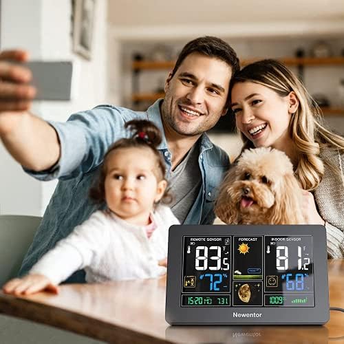 Newentor Weather Station Wireless Indoor Outdoor Thermometer - Image 2