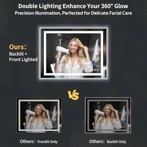 28"x40" LED Bathroom Mirror - Image 2