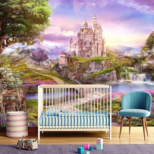 Children's Room Castle Peel-and-Stick Wall Mural 96"x137" - Image 2