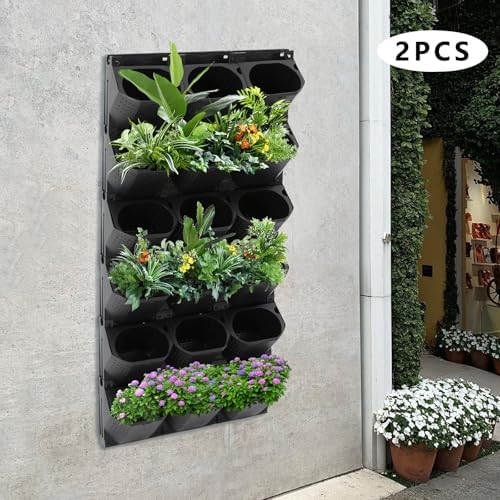 36-Slot Wall Planter, Vertical Garden Flower Pot Holder - Image 2