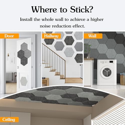Acoustic Panels, Magrowill 12-Pack Soundproof Wall Panels 12 X 10 X 0.4 Inches - Image 2