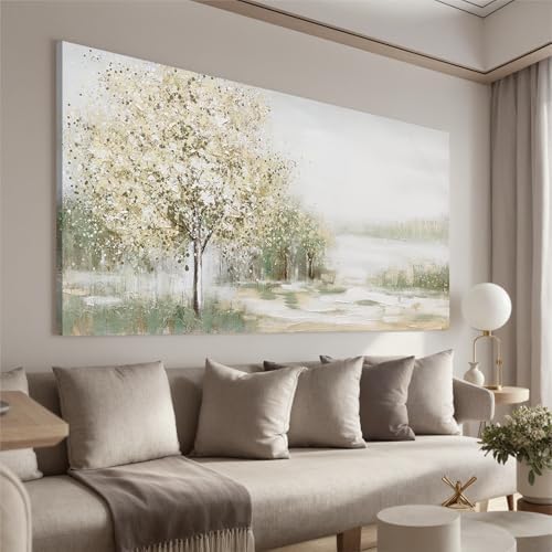 Canvas Wall Art Decor Oversized Green Wall Art by TQJYILUFAART