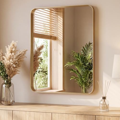 Sweetcrispy Bathroom Mirror 32x28 Inch, Vanity Mirror by Sweetcrispy