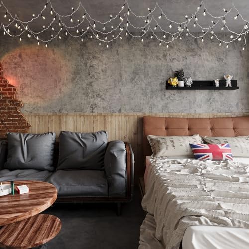 BAYYA Concrete Wallpaper Peel and Stick Grey/Brown/Beige Cement Contact Paper - Image 3