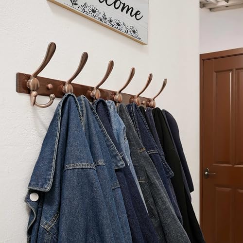 Dseap Coat Rack Wall Mount 24 Inch, Heavy Duty 12-Gauge Base vs Flimsy 1mm - Image 5