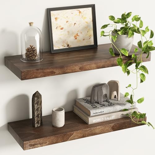 Floating Shelves for Wall Decor, Rustic Wall Shelves by Venusmiles