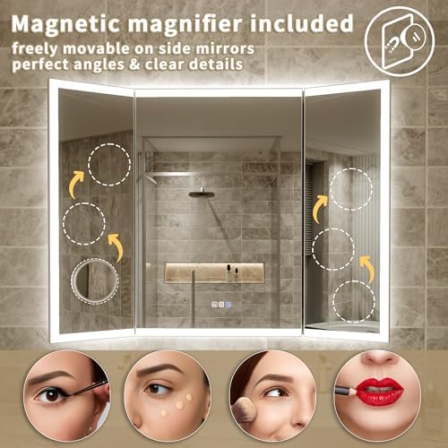 66x36 Trifold Bathroom Mirror - Image 5