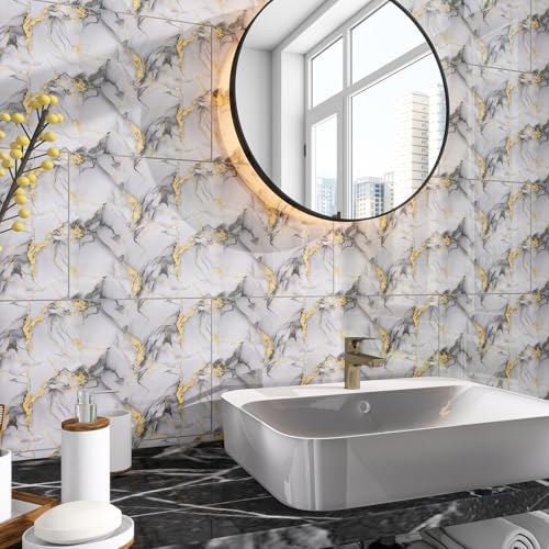 Marble Peel and Stick Backsplash 23.6 x11.8 in - Image 7
