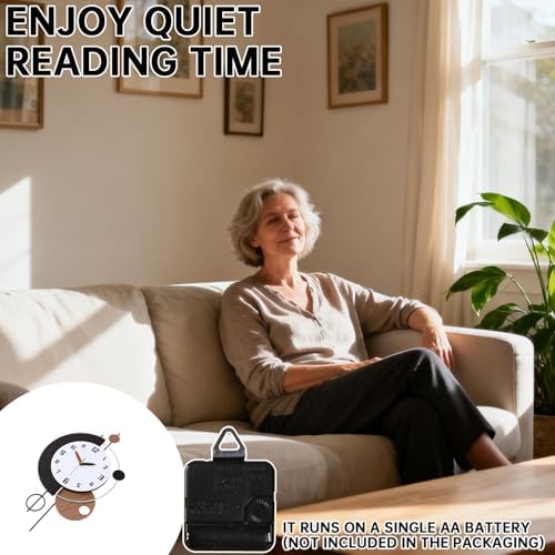 Large Wall Clocks for Living Room, Silent Non-Ticking Quartz Battery Operated - Image 6