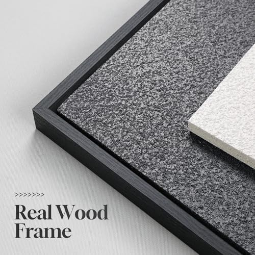 3D Textured Framed Black and White Abstract Wall Art Set of 3, 16x24 In - Image 6
