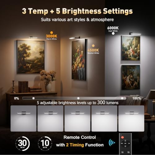 NARUNDREN Rechargeable Picture Lights - Image 3