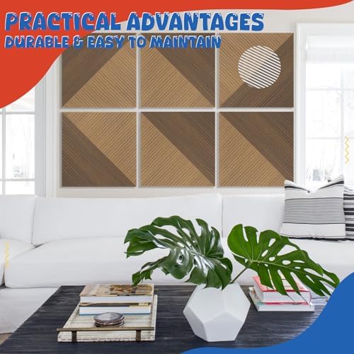 Acoustic Panels 6 Pack, Soundproof Wall Panels 23.6 x 23.6 Inches, Large - Image 7