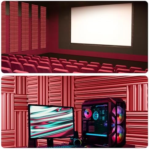 12 Pack Acoustic Foam Panels for Walls, Self-Adhesive Soundproofing Padding - Image 6