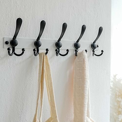 Dseap Coat Rack Wall Mount, Heavy Duty 12-Gauge Base vs Flimsy 1mm, - Image 7