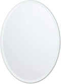Better Bevel Frameless Oval Mirror by Better+Bevel