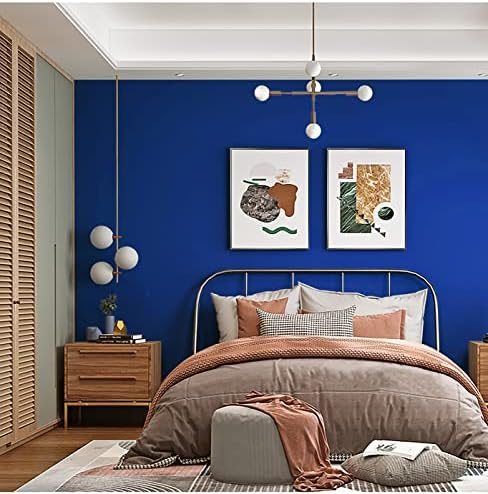 Ismoon 15.7" x 236" Contact Paper Blue Peel and Stick Wallpaper Removable - Image 2