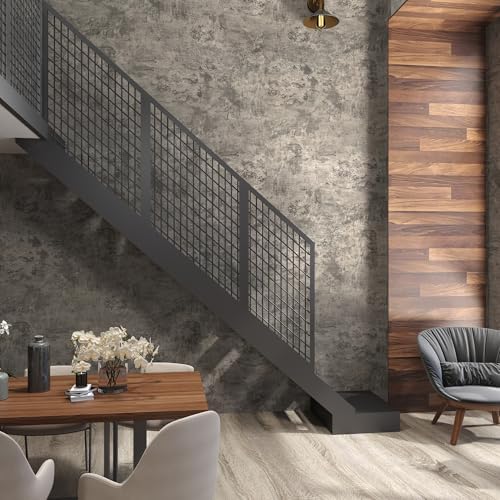 JSEVEM 16"×118" Light Brown Concrete Wallpaper Peel and Stick Industrial Beige - Image 5