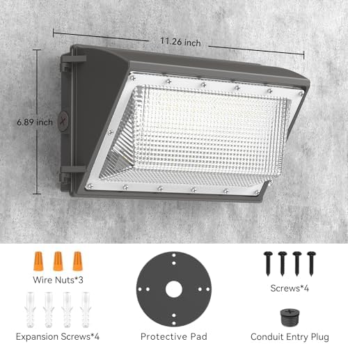AIKVSXER 200W LED Wall Pack Light, 32000LM 6000K Dusk to Dawn Lights 2 Pack - Image 5