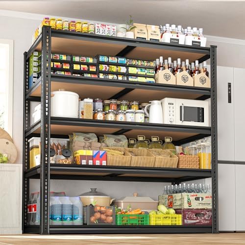 ROOMFAVE 40" W Garage Shelving 2300LBS Storage Shelves, 5 Tier - Image 5