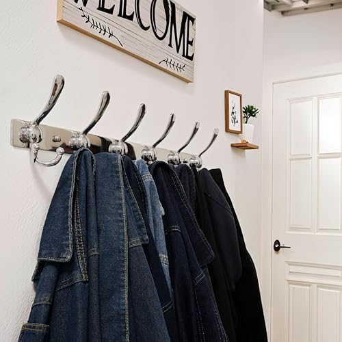 Dseap Coat Rack Wall Mount 24 Inch, Heavy Duty 12-Gauge Base vs Flimsy 1mm - Image 5
