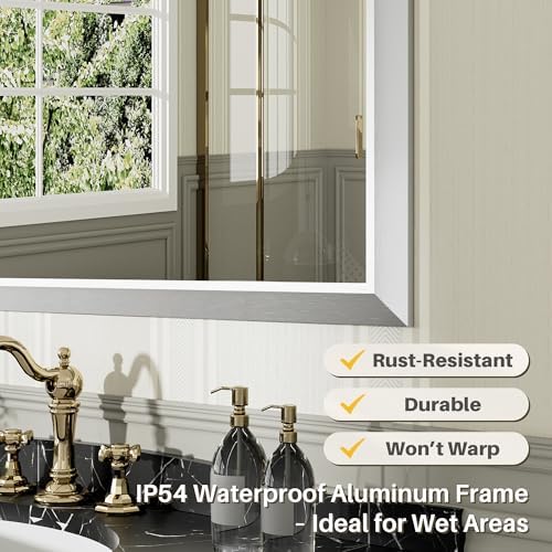 Briivue Bathroom Wall Mirror, 40x32 Inch - Image 3