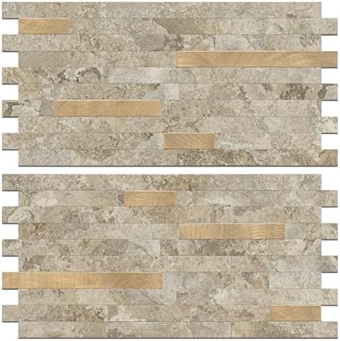 STICKGOO 2 Sheets Peel and Stick Backsplash Tile, Stick on Backsplash by STICKGOO