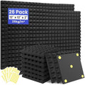 Focusound 26 Pack Sound Proof Foam Panels by Focusound