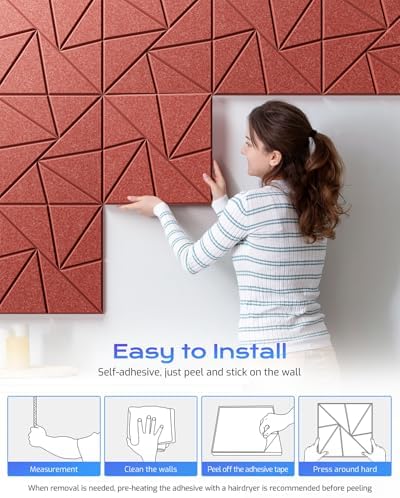 12 Pack Acoustic Panels, Sound Proof Foam Panels - Image 6