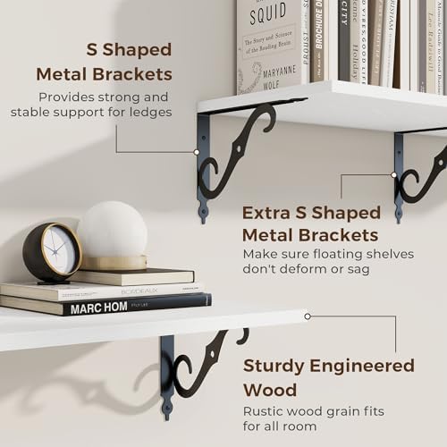 RICHFOCUS 12 Inch Deep Floating Shelves - Image 4
