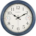 Crosstime 16" Indoor Outdoor Retro Wall Clock Battery Operated Silent by CrosstimeWallClockPracticalElegant