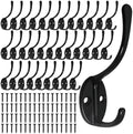 Homanu 34 Pack Coat Hooks Wall Mounted by Homanu