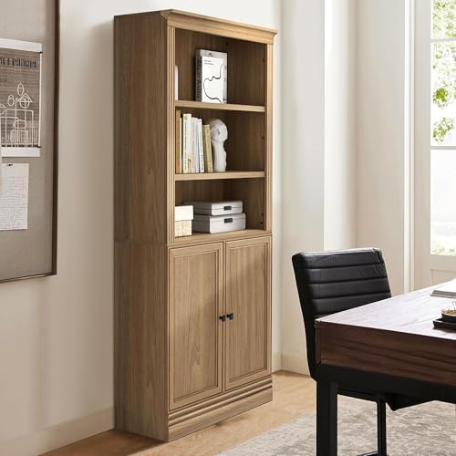 JAHRSTIM Halston Standard Bookcase w/Doors, Cabinet Bookshelf - Image 2