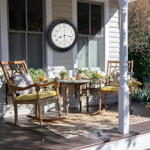 12 Inch Retro Indoor Outdoor Clocks Waterproof - Image 2