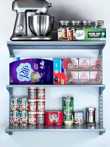 Triton Products Wall Mount Shelving Unit W/ 3 Steel Shelves & Mounting Hardware - Image 4