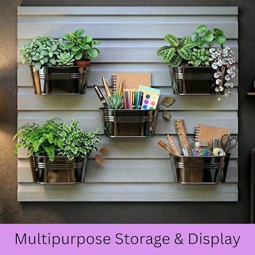 LaLaGreen Hanging Wall Planter Black Metal Plant Shelf - Image 5
