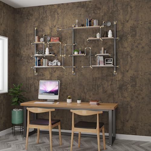 Dark Brown Concrete Wallpaper Peel and Stick Tan Cement Contact Paper Vintage - Image 3