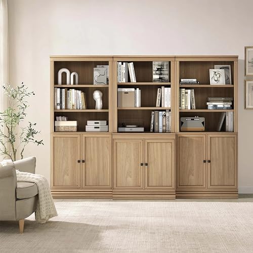 JAHRSTIM Halston Standard Bookcase w/Doors, Cabinet Bookshelf - Image 5