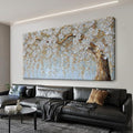 Suconvng Wall Art Living Room Flower White Tree Wall Art Modern Canvas Art Wall by Suconvng