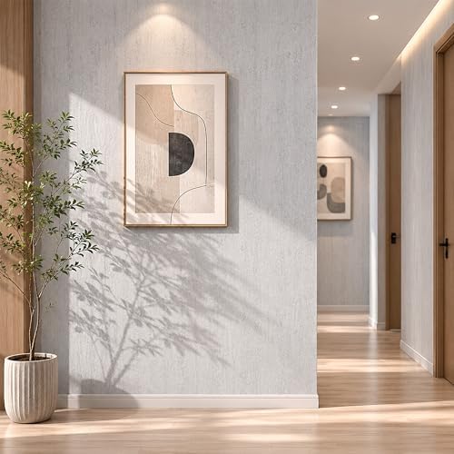 White Gray Travertine Peel and Stick Wallpaper, 47.2 x 394 in - Image 7