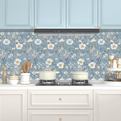 Laatse Vintage Floral Wallpaper Peel and Stick 17.5" x 118" - Image 3