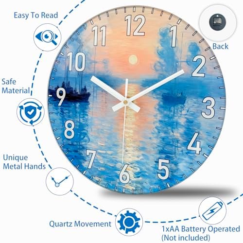 12 Inch Wall Clocks Battery Operated - Image 6