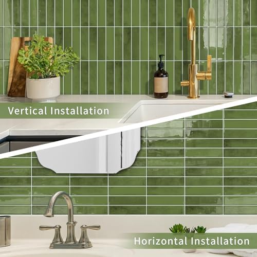 10 Sheets Upgraded Thicker Design Subway Tile Peel and Stick Backsplash - Image 3