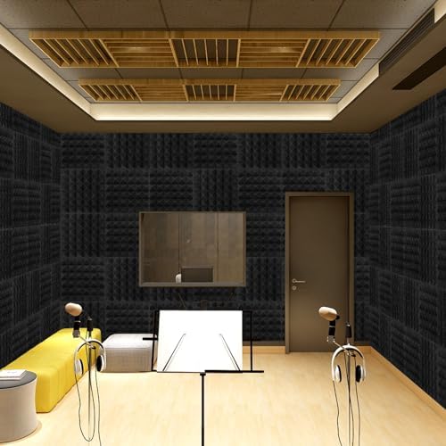 50 Pack Acoustic Foam Panels, High Density and Fire Resistant Sound Panels - Image 6