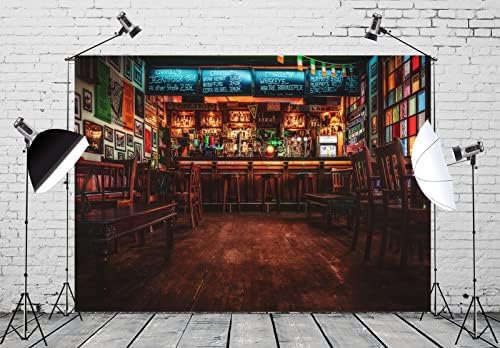 BELECO 10x8ft Fabric European Bar Backdrop - Image 3
